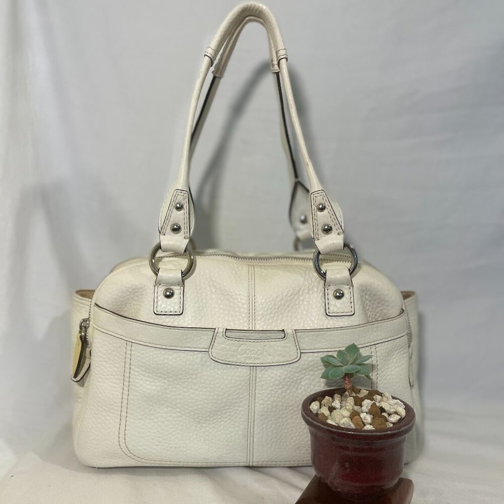 COACH White Leather Bag - M0971-F14685